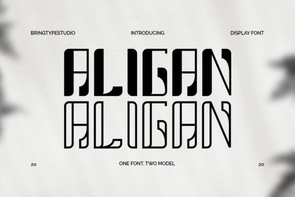 Aligan: A Trendy Display Font for Editorial Brilliance