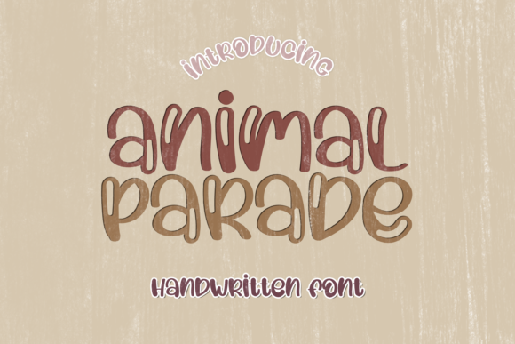Animal Parade: A Unique Display Font for Creative Branding