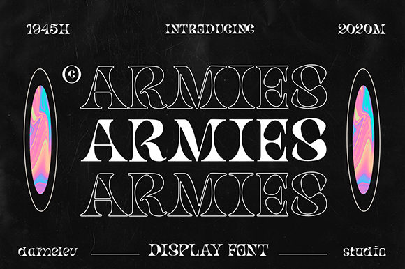Armies: A Spectacular Display Font for Editorial Design