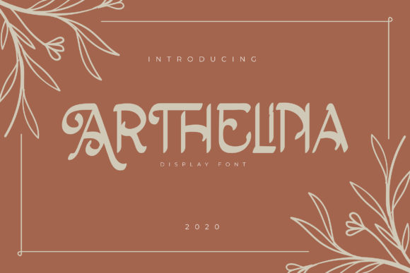 Arthelina: A Dazzling Display Font for Editorial Design