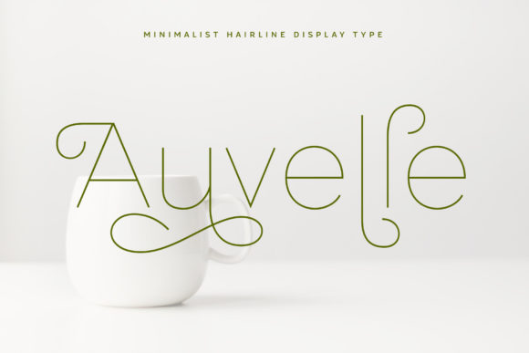 Auvelle: A Beautiful and Elegant Display Font for Publishing