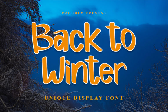Back to Winter: A Charming Display Font for Makers
