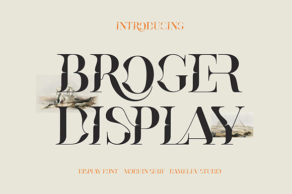 Broger: A Modern and Casual Display Font for Creative Projects