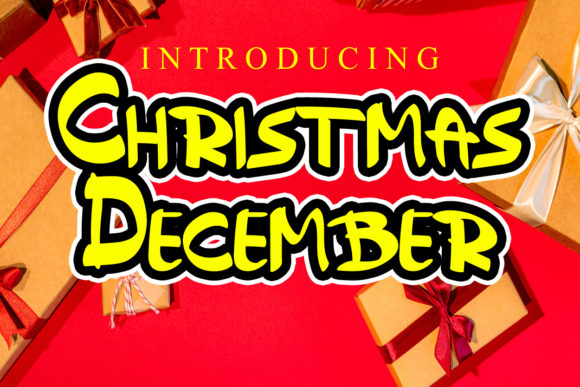 Christmas December: A Bold and Cute Display Font