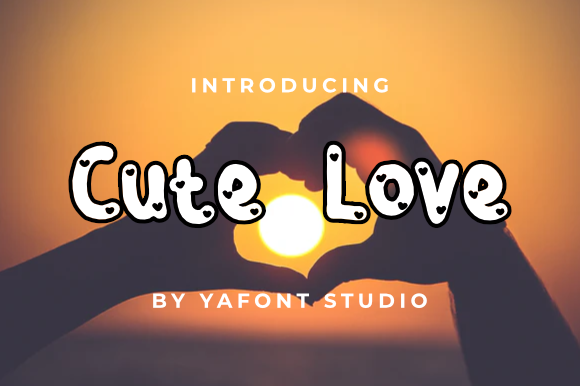 Cute Love: A Playful Display Font for Engaging Web Designs