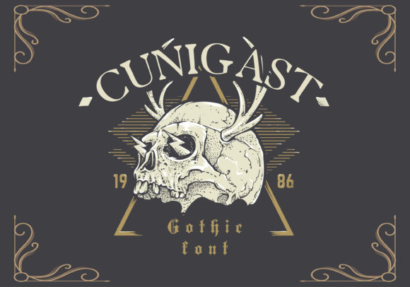 Discover Cunigast: A Bold Vintage Display Font
