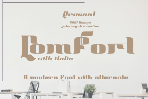 Enhance Your Brand with Comfort, the Bold and Stylish Font
