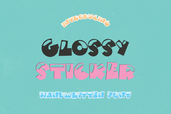 Enhance Your Brand with Glossy Sticker Font