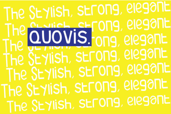 Enhance Your Brand with Quovis: A Modern Display Font