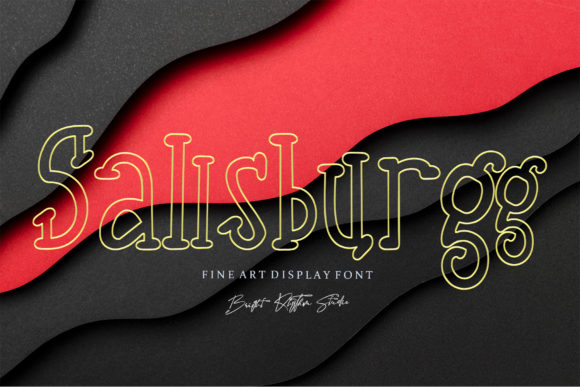 Enhance Your Brand with Sallsburgg, the Fun Outlined Display Font