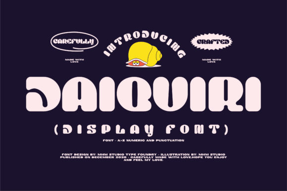 Explore Daiquiri: A Bold and Thick Display Font