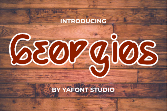Georgios: A Fun and Unique Display Font for Creative Campaigns
