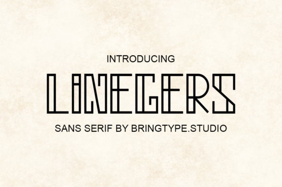 Linegers: The Fun and Techno Display Font for Creative Campaigns
