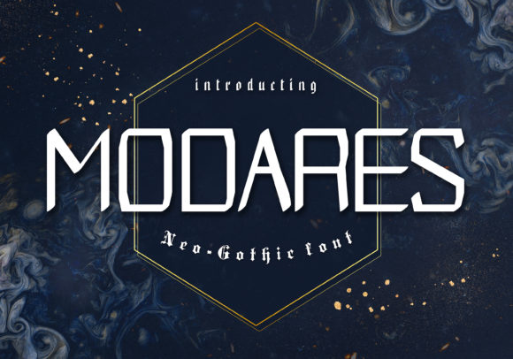Modares: Elevate Your Brand with This Neo Gothic Display Font