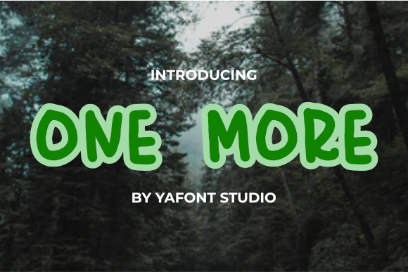 One More: The Perfect Display Font for Authentic Web Design