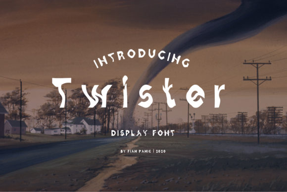 Panic Twister: A Playful Display Font for Creative Web Design