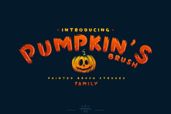 Pumpkin’s Brush: A Fun and Thick Display Font for Crafters