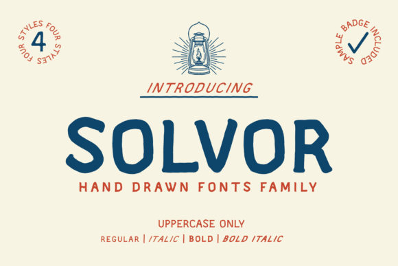Solvor: A Bold and Simple Display Font for Editorial Design