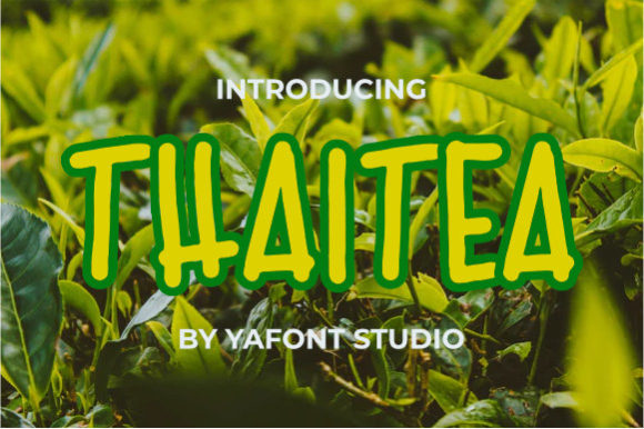 Thaitea: Elevate Your Brand with a Simple, Trendy Display Font