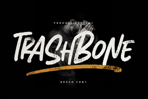 Trashbone: A Bold and Rough Textured Display Font