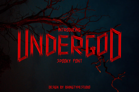 Undergod: A Dramatic Display Font for Crafters