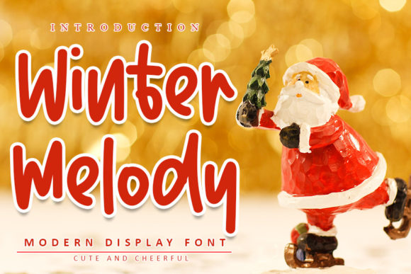 Winter Melody: A Festive Display Font for Polished Branding