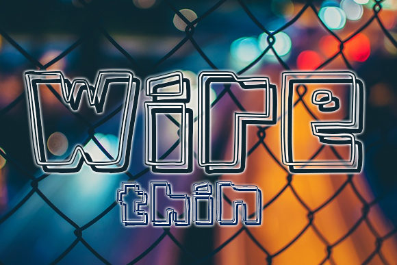 Wire: A Standout Display Font for Creative Projects